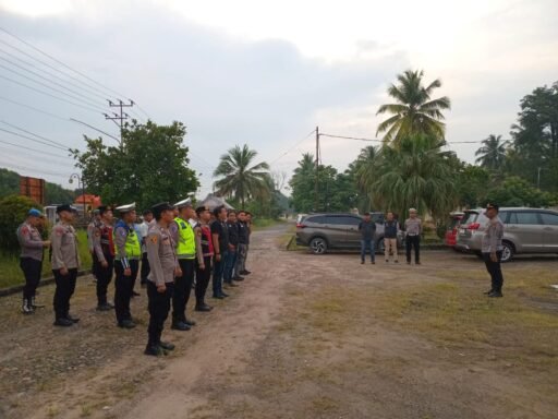 Kebaktian Kebangunan Rohani Berlangsung Khidmat, Personil Polres dan Polsek Indralaya Pengamanan