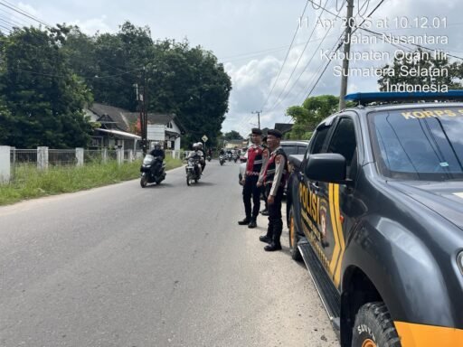 Jaga Kondusifitas Keamanan Masyarakat dan Objek Vital,Sat Samapta Polres Ogan Ilir Lakukan Patroli