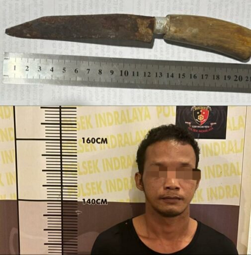 Motif: Dendam Pribadi, Lakukan Penusukan Berulang Kali, Seorang Pria Diamankan Polsek Indralaya OI
