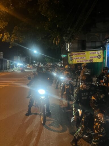 Patroli Anti Begal Kodim 0201/Medan Berhasil Bubarkan Remaja Pelaku Tawuran