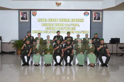 Pimpin Sertijab Kasi Pers, Dandim OKU dan Dandim BA, Danrem 044/Gapo : Amanah dan Berbuat Terbaik