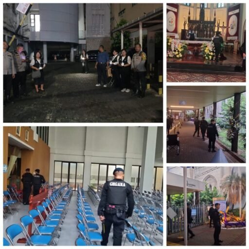 Polisi Amankan Ibadah Paskah di Gereja Katedral Jakarta