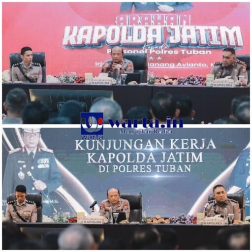 Kapolda Jatim Berikan Arahan pada Personel Polres Tuban, dalam Pelayanan,dan inovasi