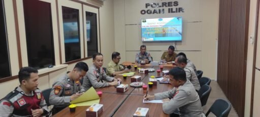 Polres Ogan Ilir Gelar Rapat Koordinasi Penanganan Illegal Fishing di Wilayah Kabupaten Ogan Ilir