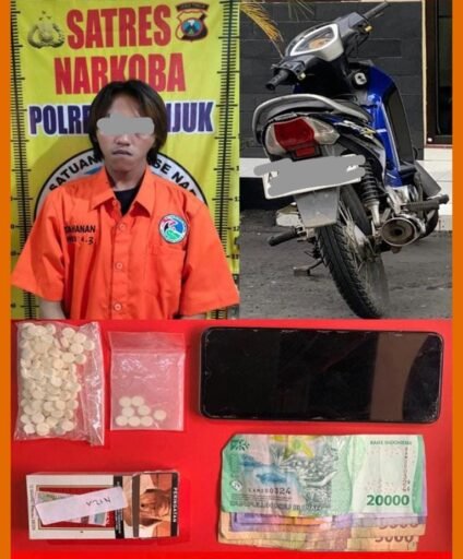 Polres Nganjuk Ungkap Peredaran Pil Dobel L, Satu Tersangka Diamankan
