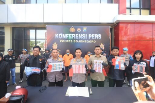 Polres Bojonegoro Berhasil Ungkap Peredaran Uang Palsu, 4 Tersangka Diamankan