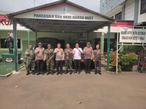 Kapolsek Bekasi Barat Silaturahmi Ke Koramil 01 Kranji Guna Tingkatkan Sinergitas TNI – POLRI