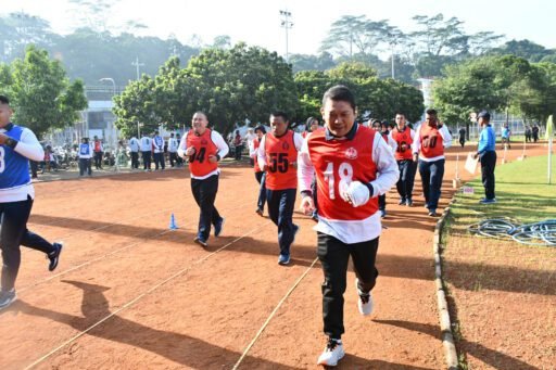 Prajurit Dan PNS Lanal Bandung, Ikuti Tes Kesamaptaan Jasmani Periodik I TA. 2025