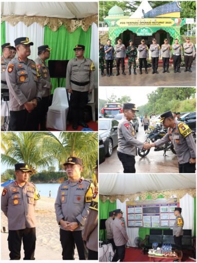 Wakapolda Kepri Bersama Kapolresta Barelang Tinjau Pos Operasi Ketupat 2025 di Jembatan 1 Barelang