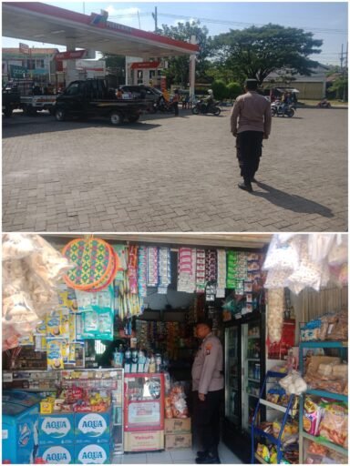 Polsek Ngimbang Giat Patroli Obyek Vital Cegah Kriminalitas Dan Tangkal 4C Di Wilayah Ngimbang