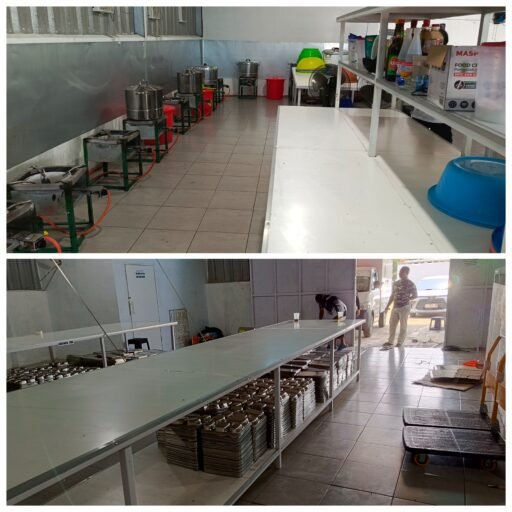 PWI dan Media Tinjau Ruangan Masak Badan Gizi Nasional di Desa Jayamukti