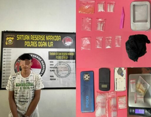 Simpan dan Miliki Barang Haram Jenis Sabu, Kini Tersangka Diciduk Sat Narkoba Polres Ogan Ilir