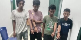 Kodim 0207/Simalungun Grebek Sarang Narkoba, 4 Pelaku dan 2,5 Gram Sabu Diamankan