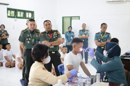 Wakil Komandan Lantamal I Turut Awasi Pelaksanaan Pemeriksaan Kesehatan Calon Taruna Akademi TNI