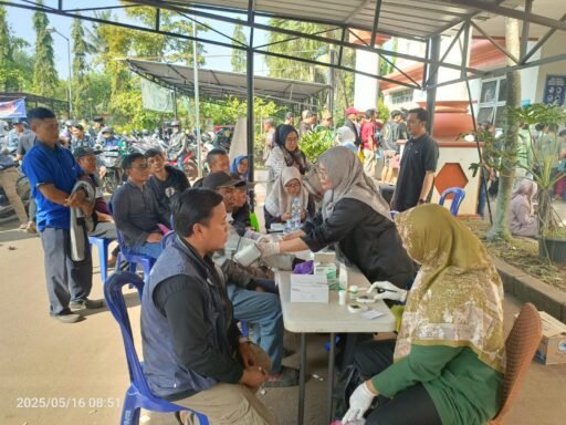 Wajib Pajak Apresiasi Samsat Kota Serang Menggelar Kesehatan Gratis