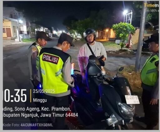 Amankan Akhir Pekan, Polres Nganjuk Gencarkan Patroli SREG Skala Besar
