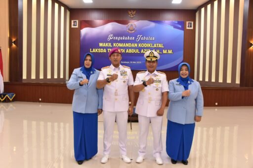 Laksda TNI Andi Abdul Aziz Resmi Jabat Wadan Kodiklatal