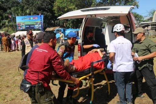 TNI AL Respon Cepat Siaga Bencana Alam Gempa Sesar Lembang Bandung