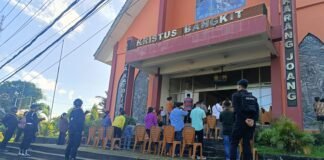 Hari Raya Kenaikan Isa Almasih, Sat Brimob Polda Kaltim Gelar Patroli Keamanan