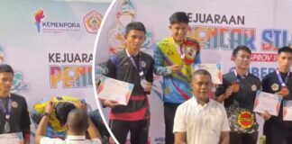 Bripda Noer Asaddin Pasi Sabet Emas Usai Taklukkan Pesilat Manado di Gubernur Sulut Cup 2025