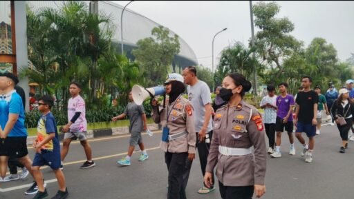 Polres Metro Bekasi Kota Unit Kamsel Laksanakan Sosialisasi Kampanye Keselamatan Berlalu Lintas