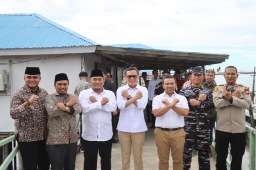 Sinergi Untuk PMI, Danlanal&Gubernur Riau Dampingi Menteri P2MI Tinjau Fasilitas PMI Di PI. Dumai