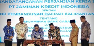 Jamkrindo dan BPD Kalbar Teken Kerja Sama Penjaminan Bank Garansi dan Kredit Konstruksi