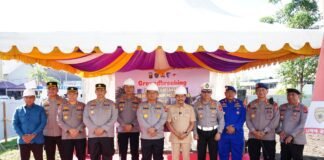 Kapolda Kaltim Letakkan Batu Pertama Pembangunan Gedung Satlantas Polres PPU