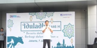 Perkuat Nilai Kebersamaan, Jamkrindo Donasikan Hewan Kurban untuk Masyarakat