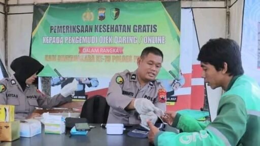 Polda Jateng Sediakan Layanan Kesehatan Gratis, Targetkan Layani 4000 Pengemudi Ojol