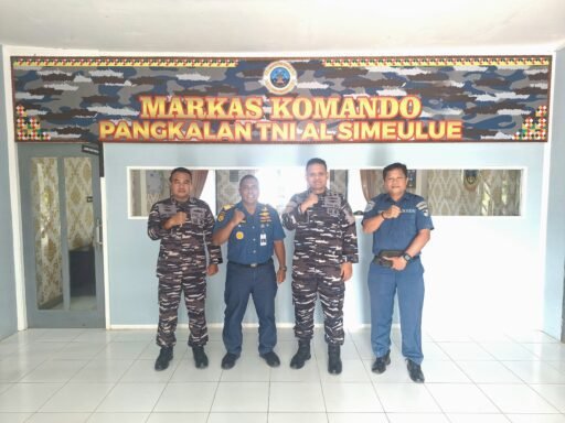 Danlanal Simeulue Terima Kunjungan Kepala Syahbandar Sinabang, Perkuat Kolaborasi Keamanan Laut