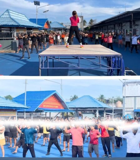 Rutan Kelas I Palembang Gelar Senam Sehat Bersama Warga Binaan