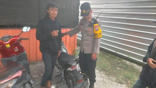 Kapolsek Ngimbang Gelar KRYD Razia Penertiban Kendaraan Bermotor di Wilayah Ngimbang