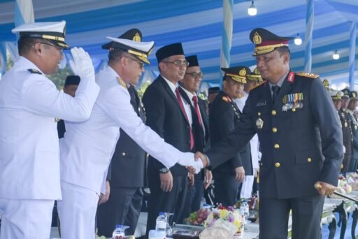 Wujud Sinergitas TNI-Polri, Dankodikmar Hadiri Upacara HUT Ke-79 Bhayangkara