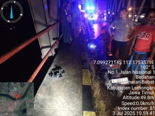 Polsek Babat Amankan Sepeda Motor Tanpa Pemilik di Jembatan Baru Widang-Babat