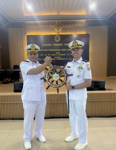 Kemudi Kepemimpinan Berganti, Danlanal Simeulue Laksanakan Sertijab Di Mako Lantamal I Belawan