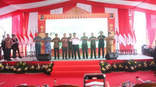 Kasdim 0418/Palembang Hadiri Launching GSMP Menyapa Lingkungan Desa dan GSMP Goes to Panti Asuhan