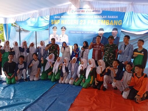 MPLS SMPN 23 Palembang, Babinsa Koramil 418-08/Sako Berikan Wawasan Kebangsaan