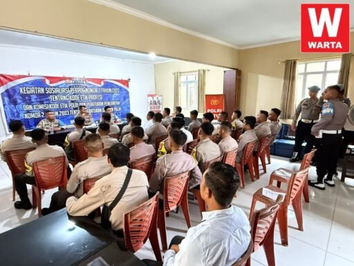 Polres Lingga Sosialisasikan Perkap No.7 Tahun 2022: Perkuat Etika Profesi dan Komitmen Integritas