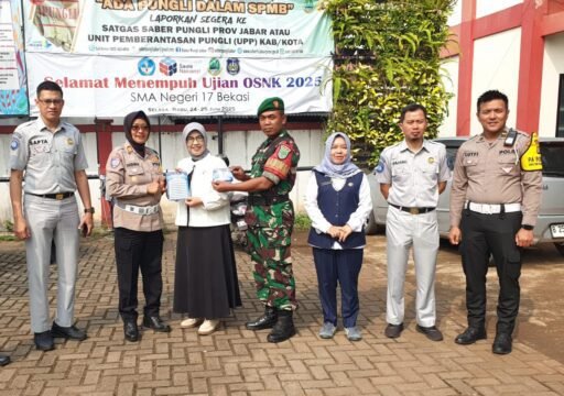 Sosialisasi Keselamatan Berlalu Lintas SMAN 17 Bersama Unit Kamsel Lantas Polres Metro Bekasi Kota
