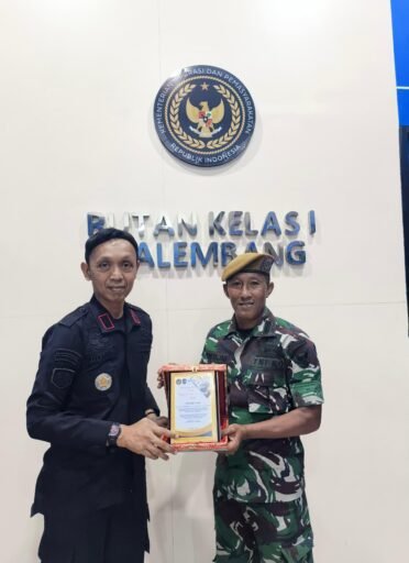 Kunjungan Kerja Yon Arhanud 12/SBP ke Rutan Kelas I Palembang, Perkuat Sinergi Antar Lembaga