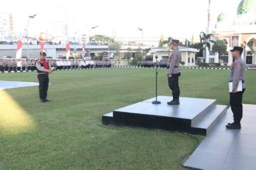 Pimpin Apel Pagi di Mapolda Sumsel, Ini Penekanan Kabiddokkes Polda Sumsel ke Personel