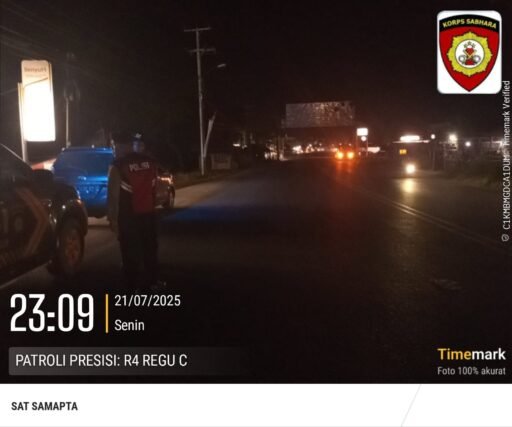 Sat Samapta Polres OI Gelar Patroli Perintis Presisi,Wujudkan Rasa Aman & Cegah Gangguan Kamtibmas