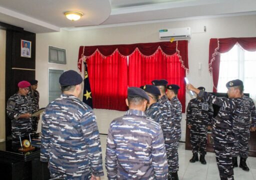 Danlantamal IX Ambon Pimpin Serah Terima Jabatan Kakuwil Dan Kadisbek Lantamal IX