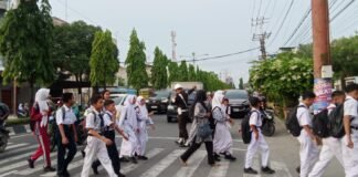 Subdenpom I/5-3 Pangkalan Brandan Atur Lalin