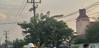 Subdenpom I/5-1 Belawan Atur Lalin di Belawan