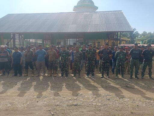 Kades Sumber Makmur Berikan Pengarahan & Motivasi Kepada Anggota TMMD Ke-113 Kodim 0428/MM.