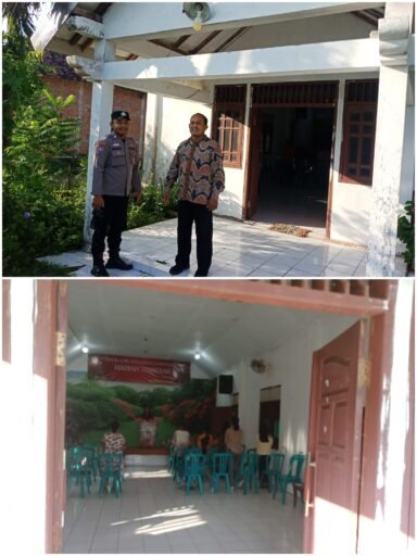 Pengamanan Ibadah Rutin Minggu Pagi Di Gereja GKJTU Dan GJWI Desa Ngasemlemahbang Kec. Ngimbang