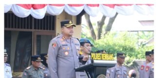 Kapolres Rembang Pimpin Apel Gelar Pasukan Operasi Patuh Candi 2025