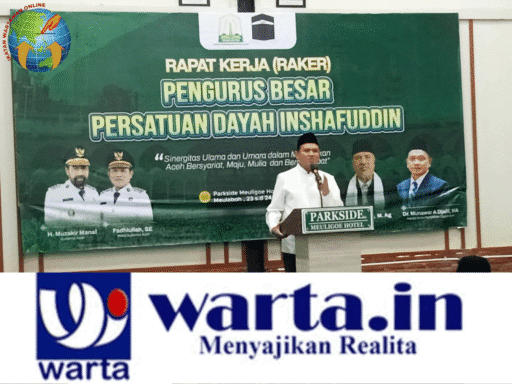 Wakil Gubernur Aceh Buka Rapat Kerja Pengurus Besar Dayah Inshafuddin Aceh di Meulaboh